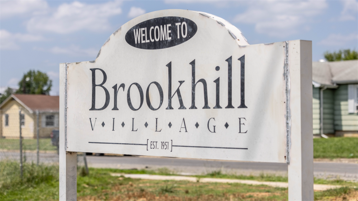 A residential sign reading 