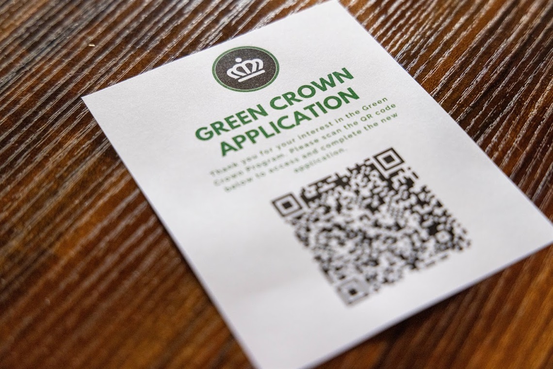 A flyer for the City of Charlotte's Green Crown application