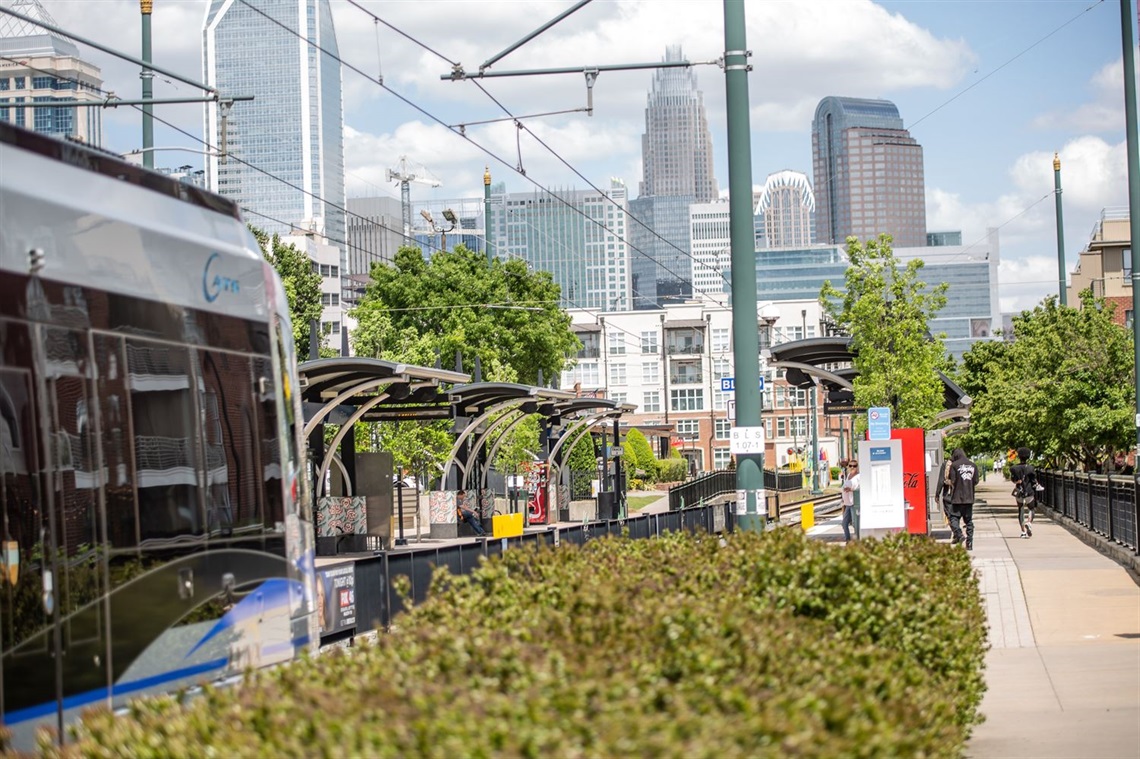 CATS Blue Line Lynx in South End.
