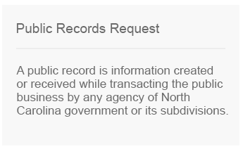 Public Records Request button