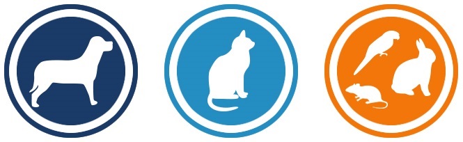 banner with a silhouette dog, cat, and rabbit linked to take you to 24petconnect to file a pet report