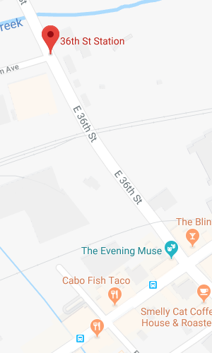 Map for 36th Street Station