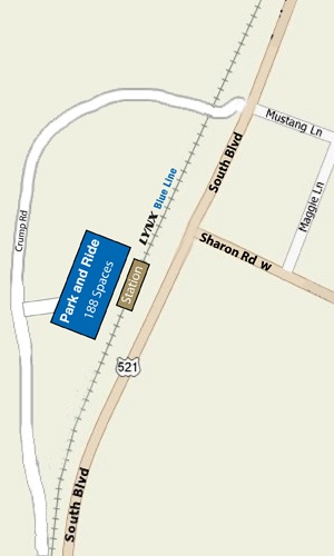 Map for Sharon Road West Station