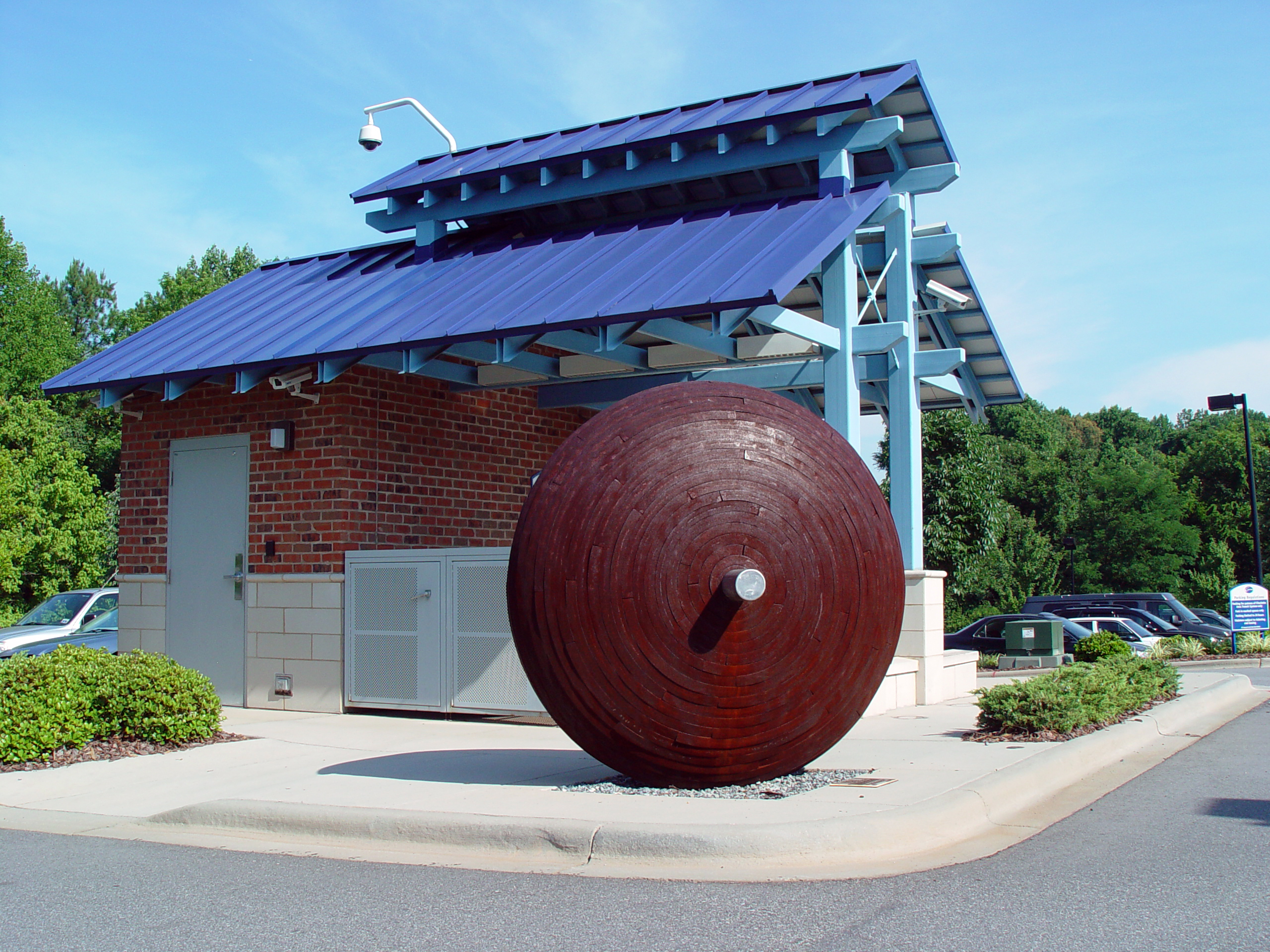 Art at the Huntersville-Gateway Park and ride station 