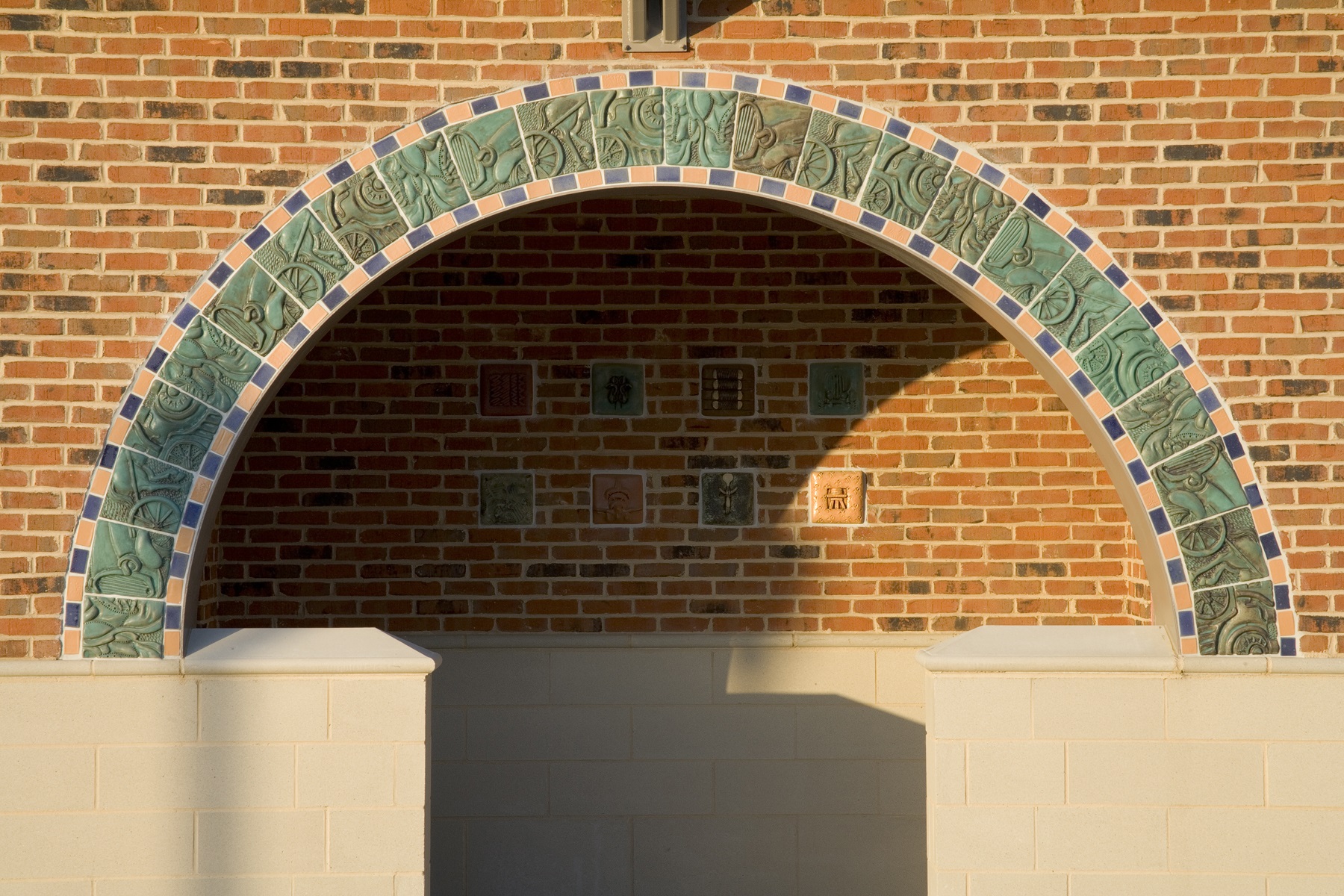 Art at the Matthews Independence Pointe Park and ride station 