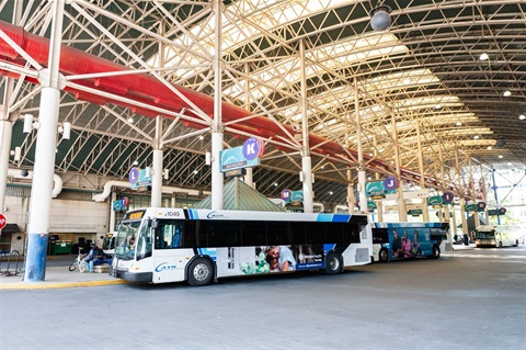 CATS Bus at the Charlotte Transportation Center 