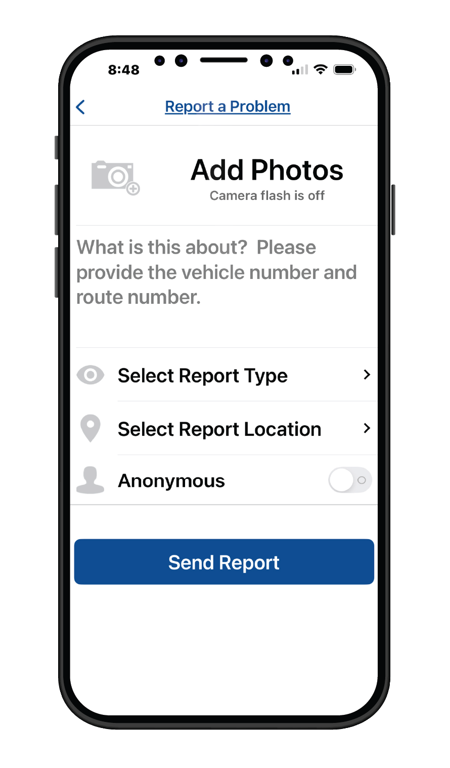 Booking a micro ride on the CATS pass app, displayed on an iPhone screen