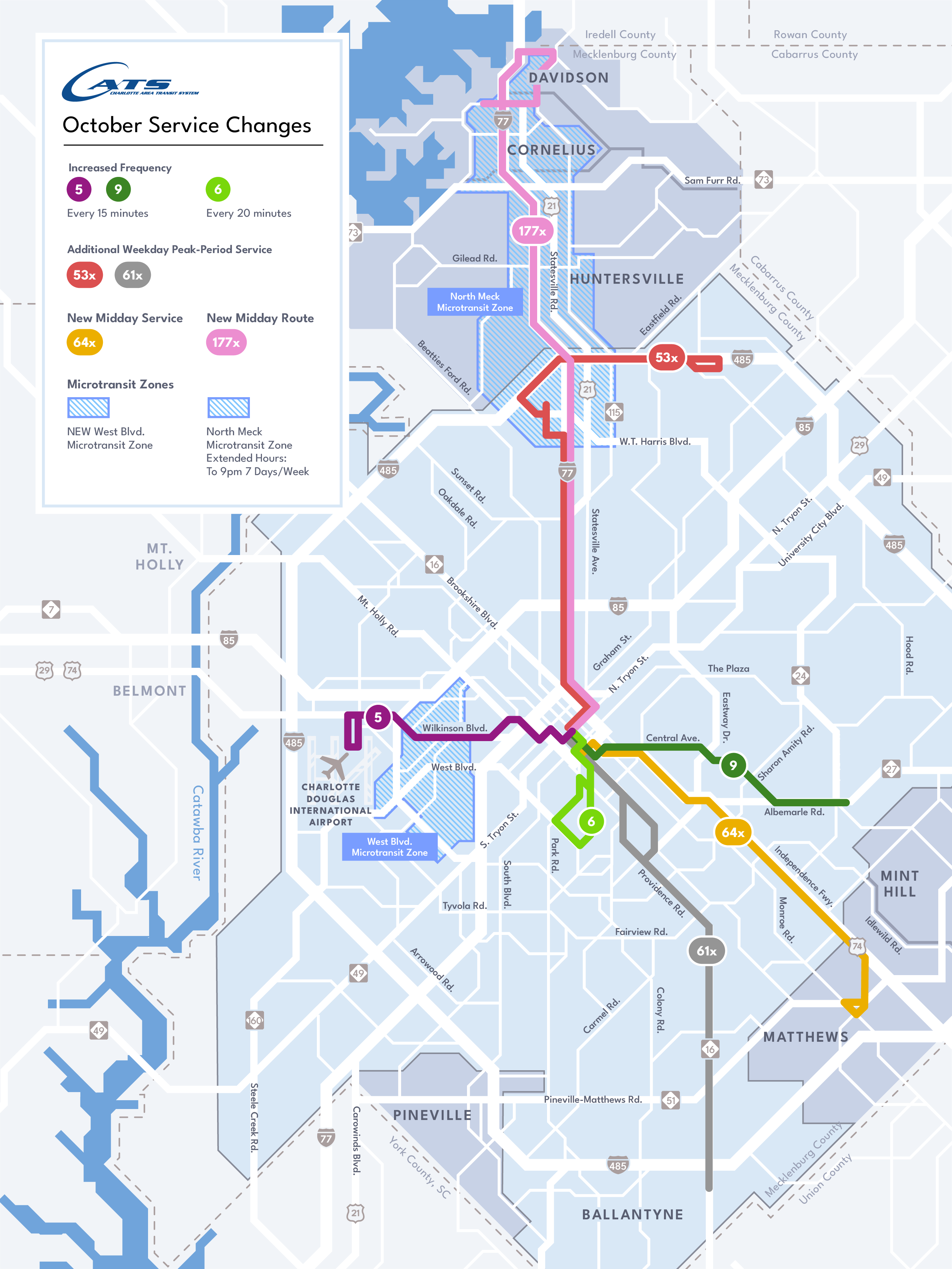 Better Bus system map for fiscal year 2027 with a description below