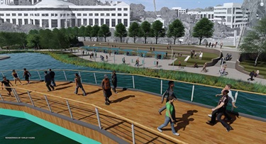 Symphony Park Boardwalk (rendering)