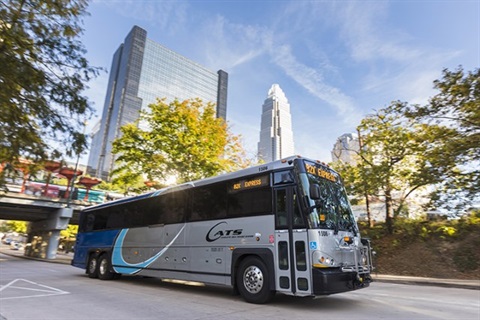 CATS Bus in Uptown Charlotte