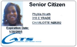 Senior Citizen Transit Issued ID