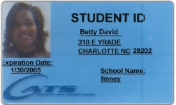 CATS issued Student transit ID