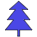 blue icon of a tree to indicate trees being planted in FY2023 (July 2022 to June 2023)