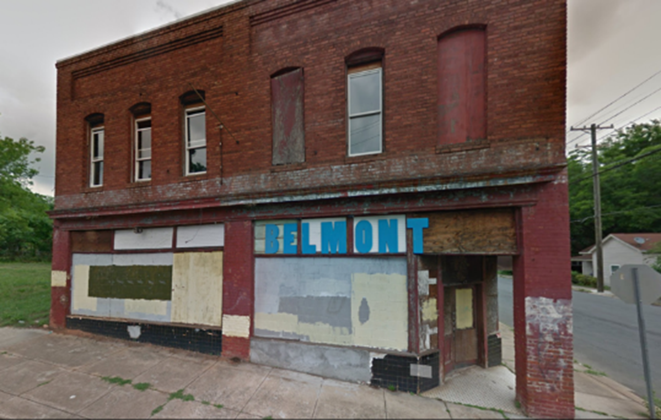 image of building before undergoing a facade improvement