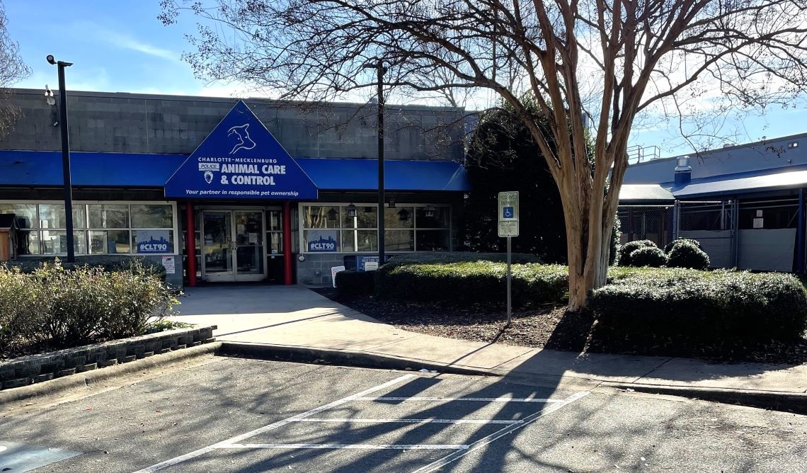 the front entrance to Animal Care & Control