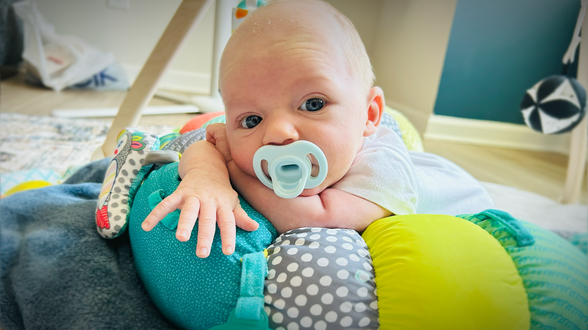 Baby Jack, just two weeks old at the time of the emergency, now thriving thanks to the life-saving response from Charlotte Fire. 