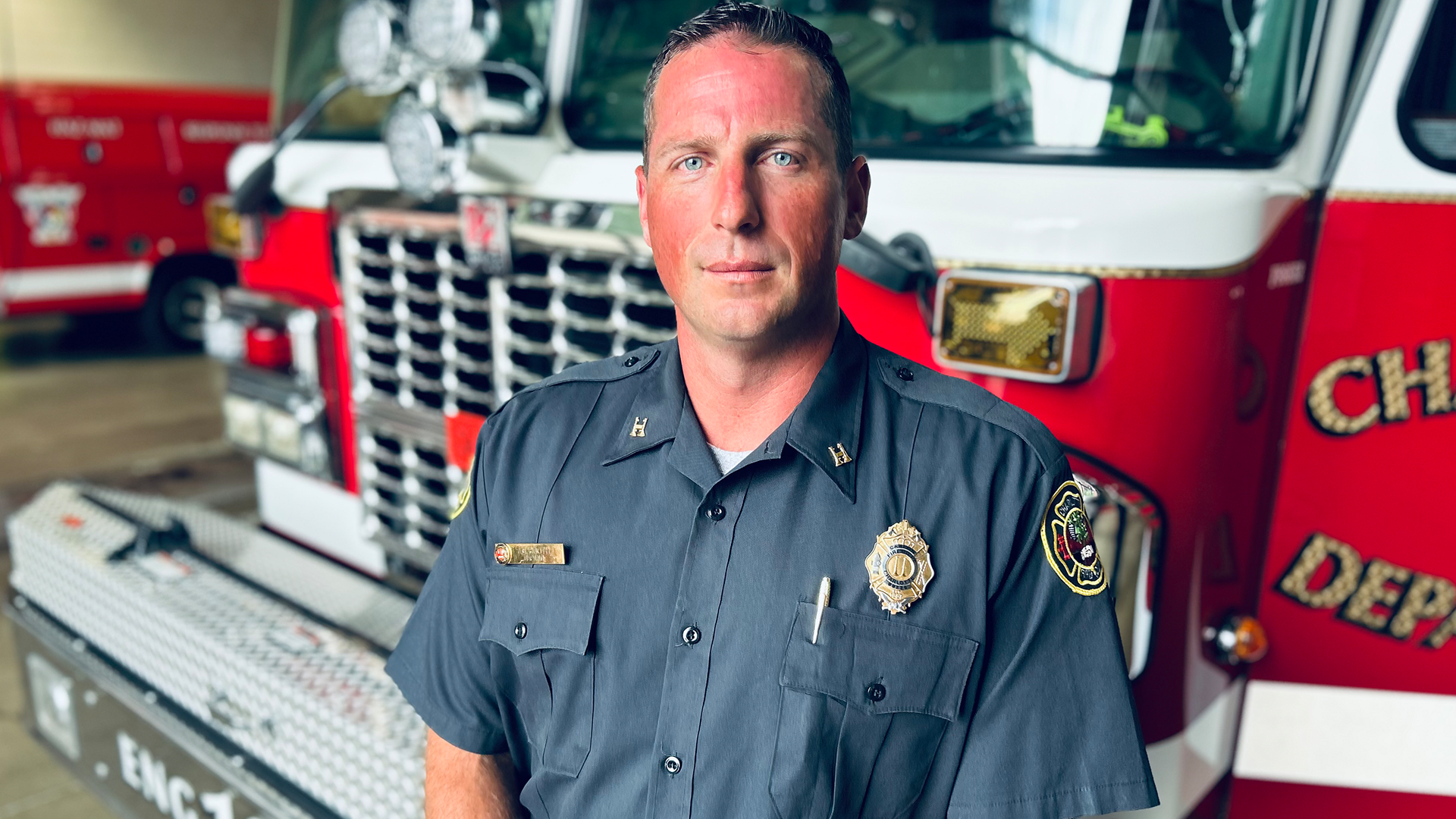 Engineer Kevin Stines of Engine 10, part of the crew that worked with precision to save Julie’s life.