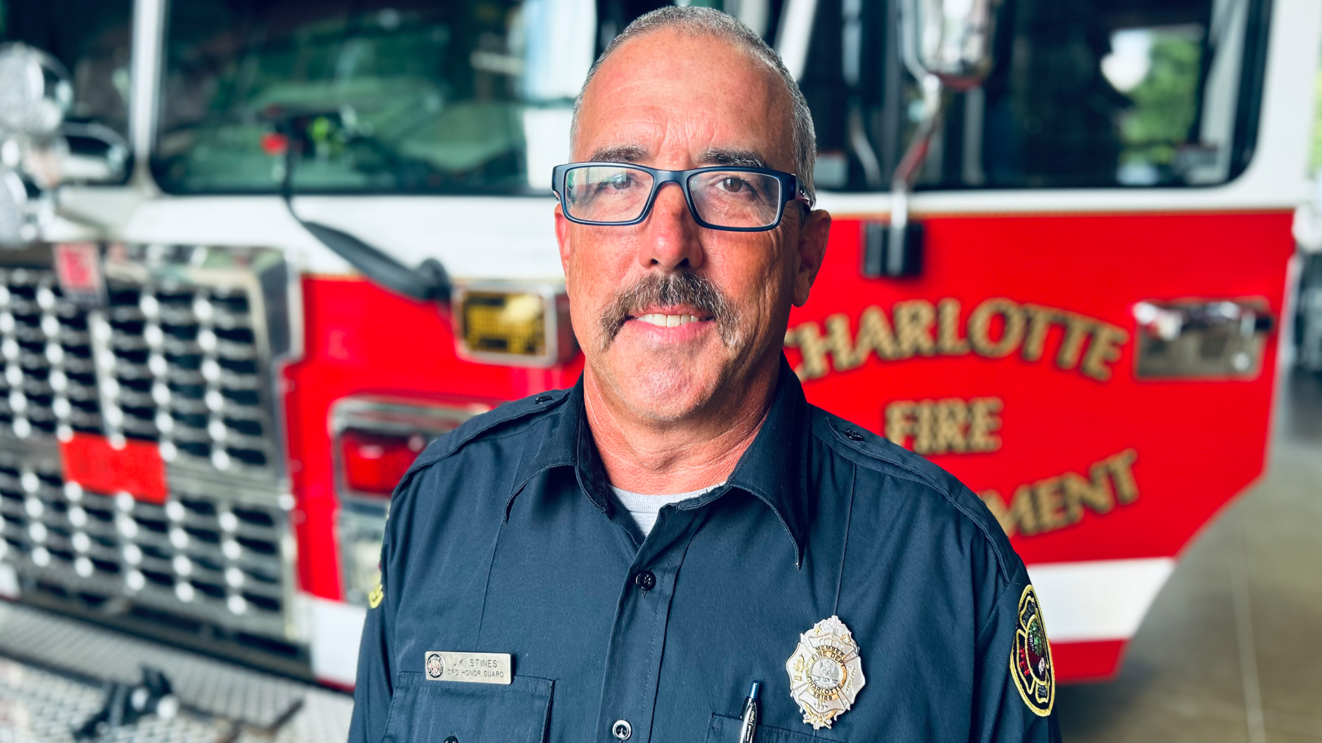 Engineer Kevin Stines of Engine 10, part of the crew that worked with precision to save Julie’s life.