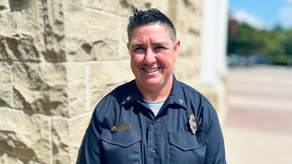 Captain Denise Petraske, who joined Charlotte Fire at age 20, celebrates 25 years of service