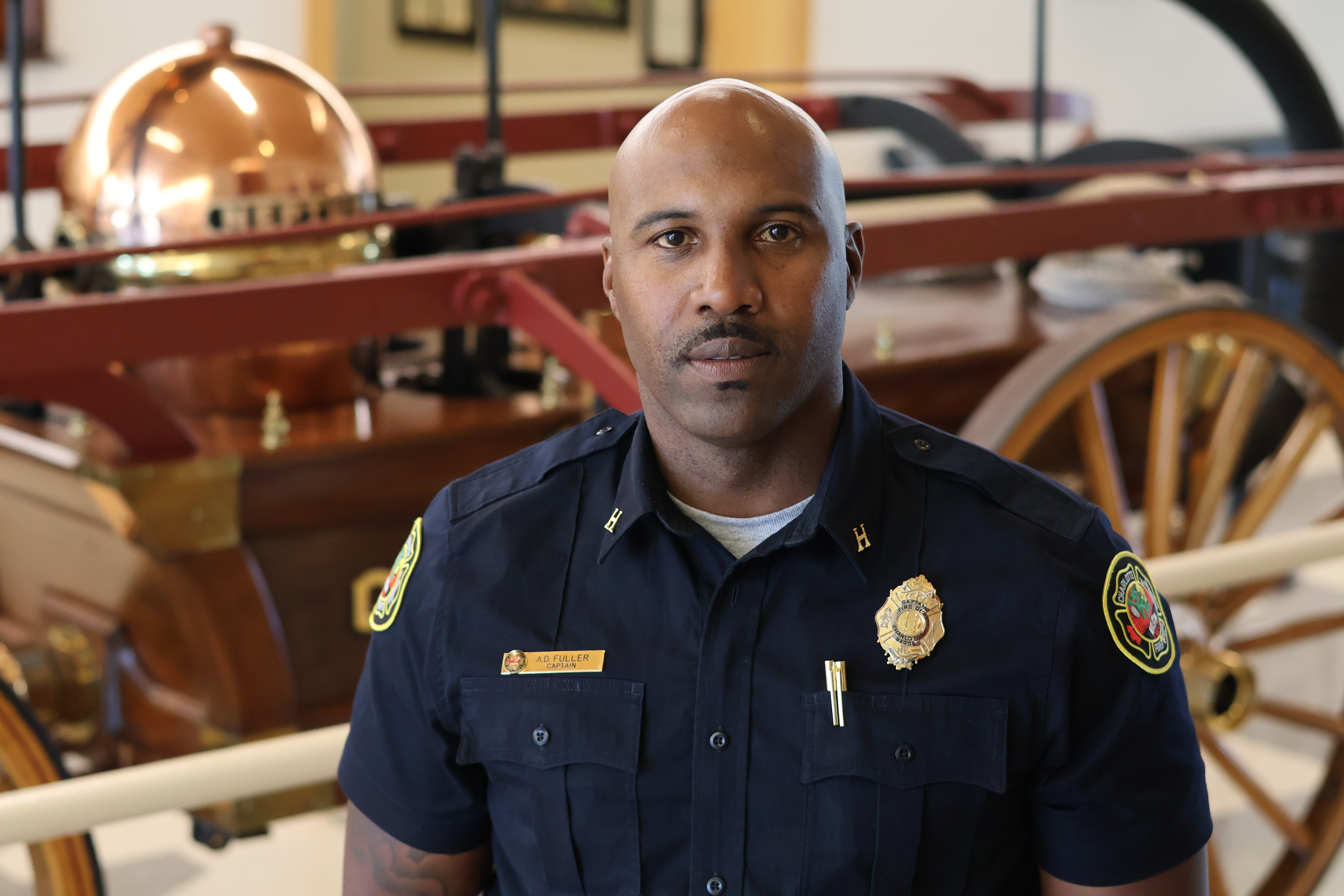 Fuller said wearing the uniform is part of a family tradition of service, one he now carries into the Charlotte Fire Training Academy.