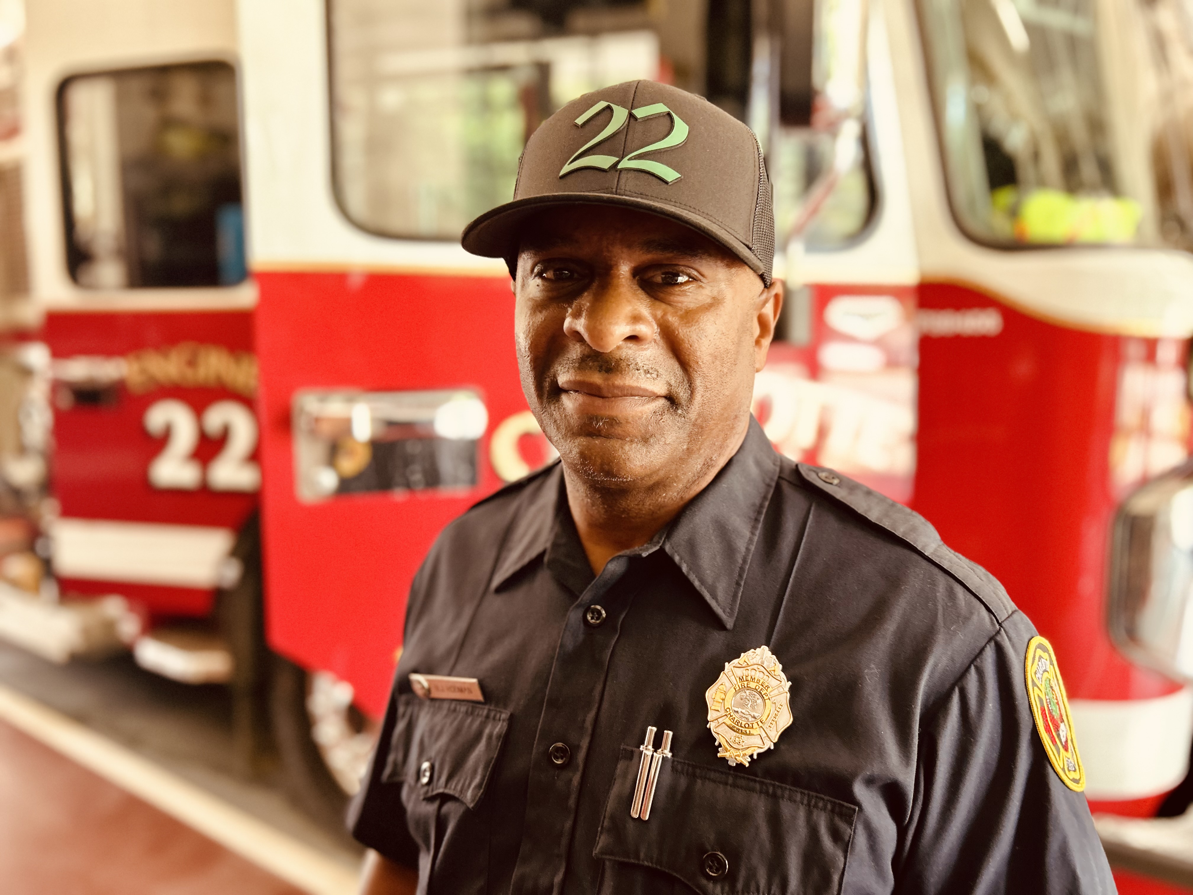 Rodman alongside Engine 22, reflecting on how the firehouse family became as vital to his recovery as the treatments themselves. 