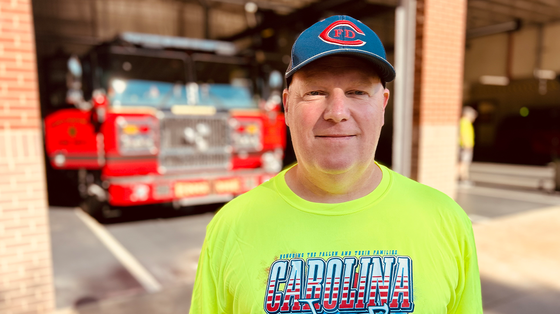 Charlotte Fire Communications’ Bill Suthard has participated in 11 of the last 13 Carolina Brotherhood Rides. He describes it as emotional and necessary work to show families they are not alone.