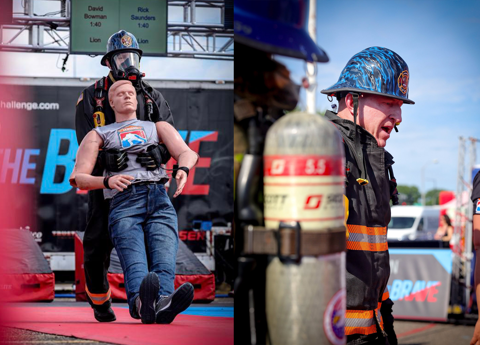 Competing at the 2025 World Police and Fire Games, Bowman powers through the toughest two minutes in sports while representing Charlotte Fire. 