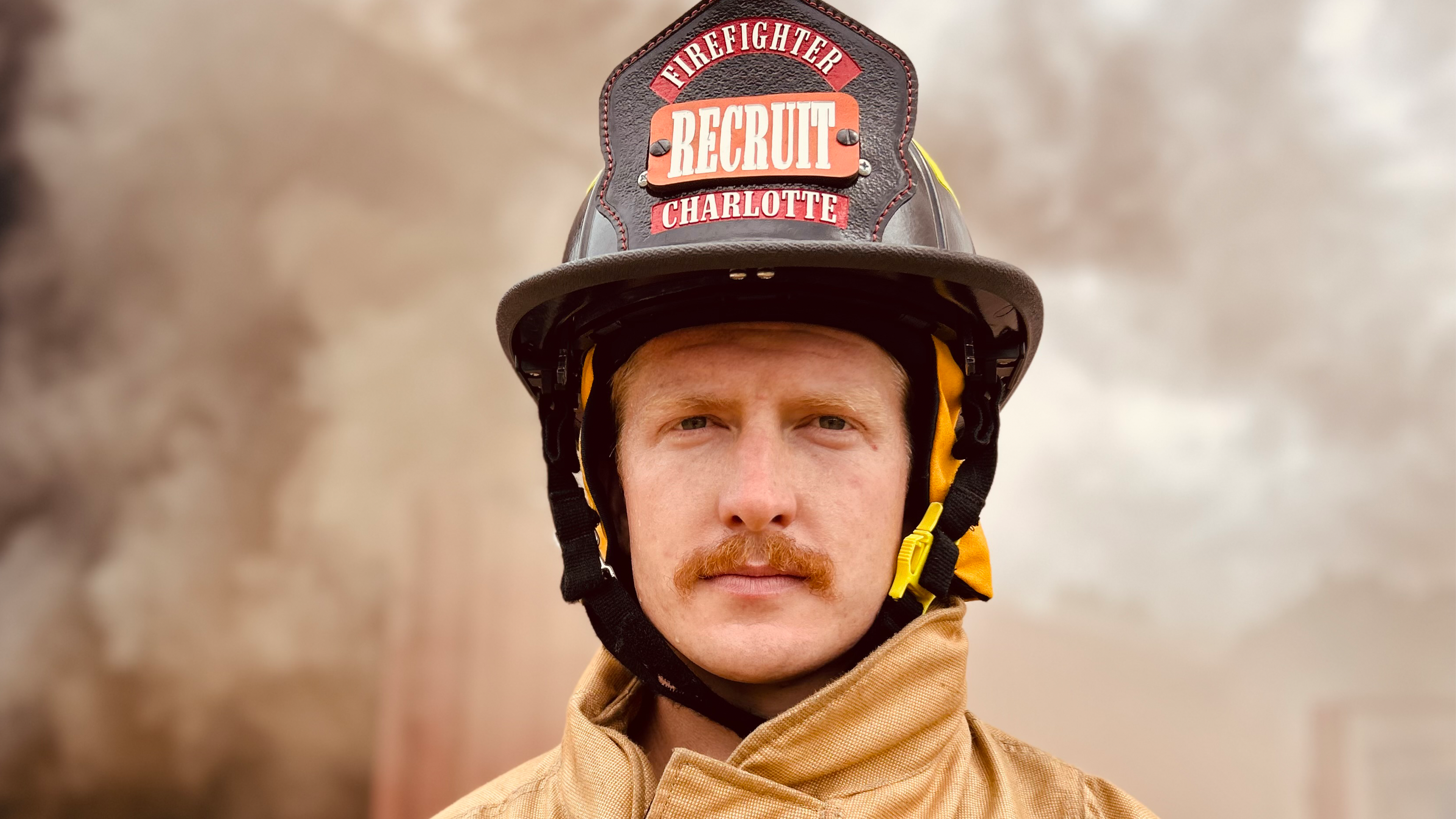 Firefighter recruit David Edwards suited up at the Charlotte Fire Training Academy—just one day after he rendered emergency care to a man found unresponsive on his drive home. 