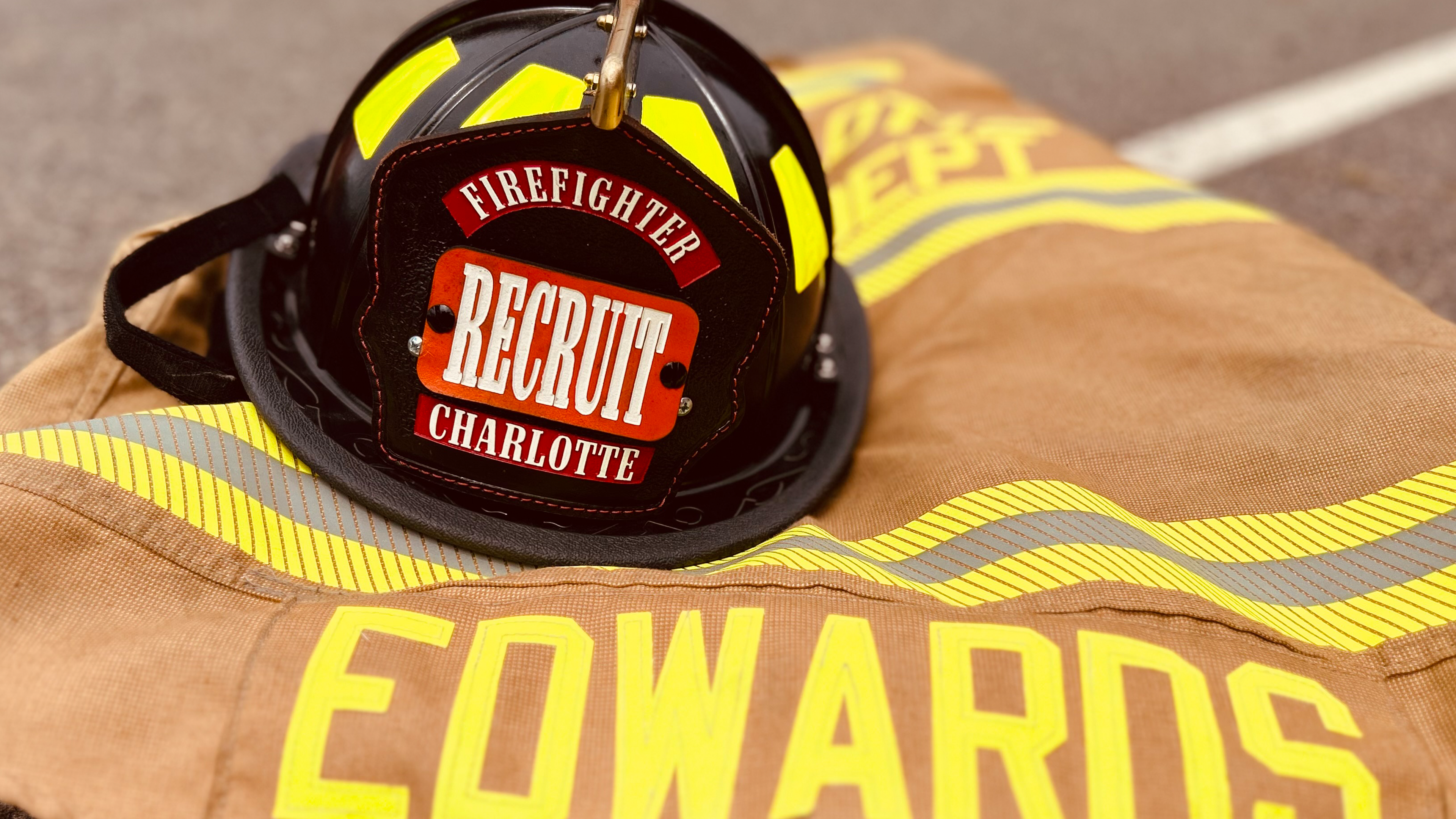 Edwards at the academy, continuing to train alongside his recruit class just days after he rendered emergency care to a man found unresponsive in traffic. 