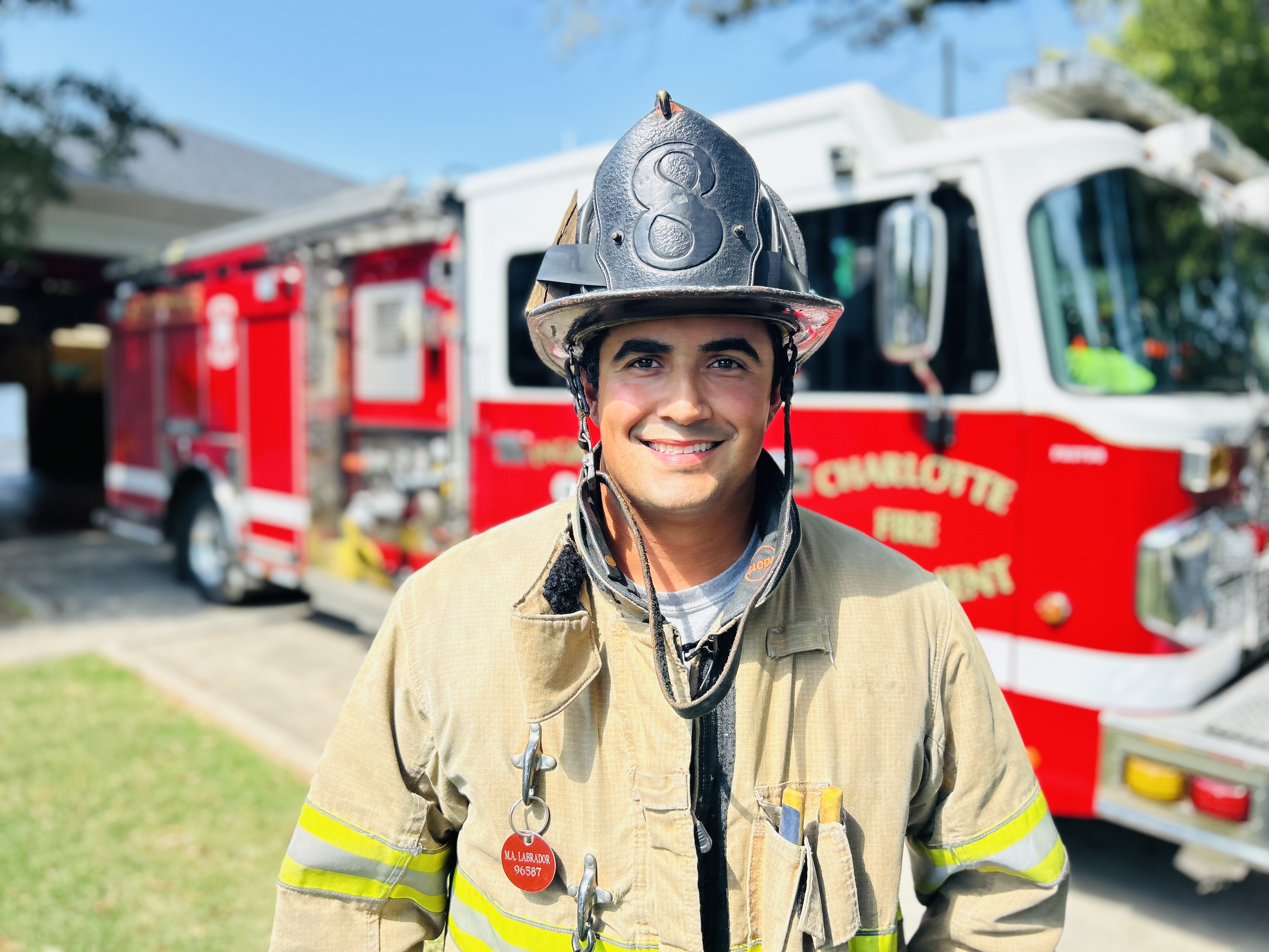 Firefighter Mario Labrador draws strength from his father’s example of service as a pastor, carrying those lessons into every call. 