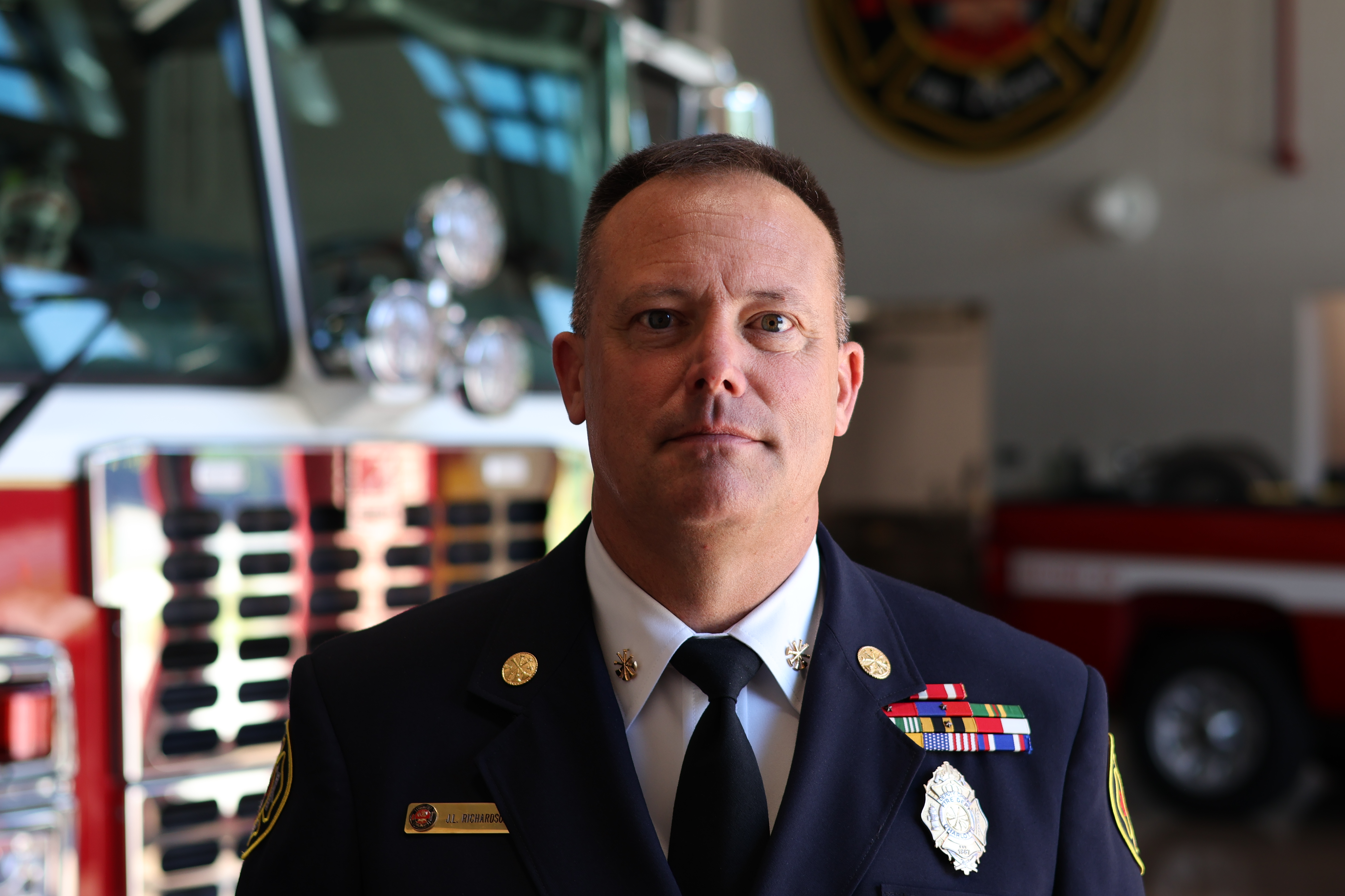 Richardson says his goal as deputy chief is simple: support Charlotte Fire employees and help ensure they have what they need to succeed.