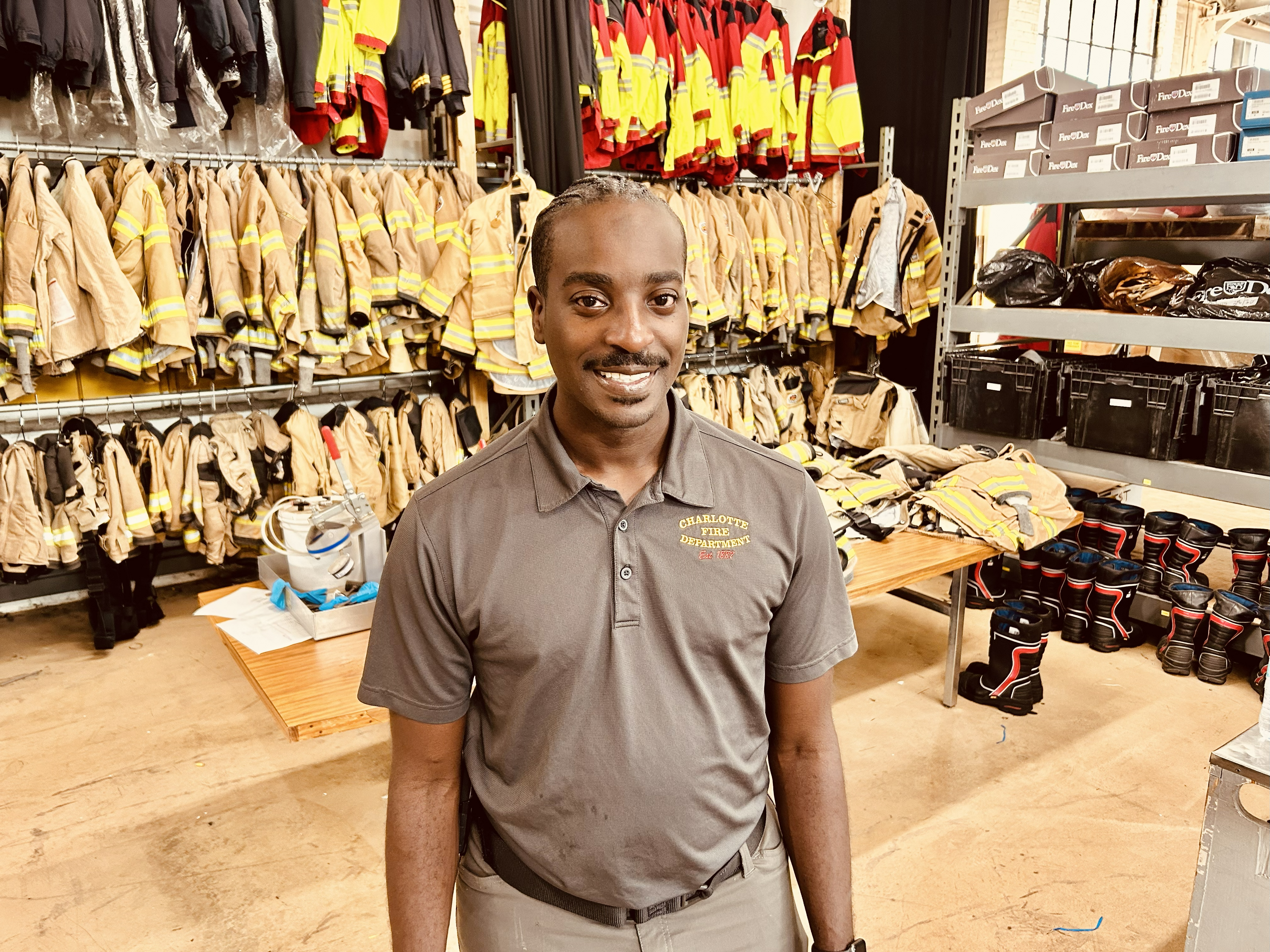 From logistics to leadership, Burkett’s work supports every Charlotte Fire member across the city. 