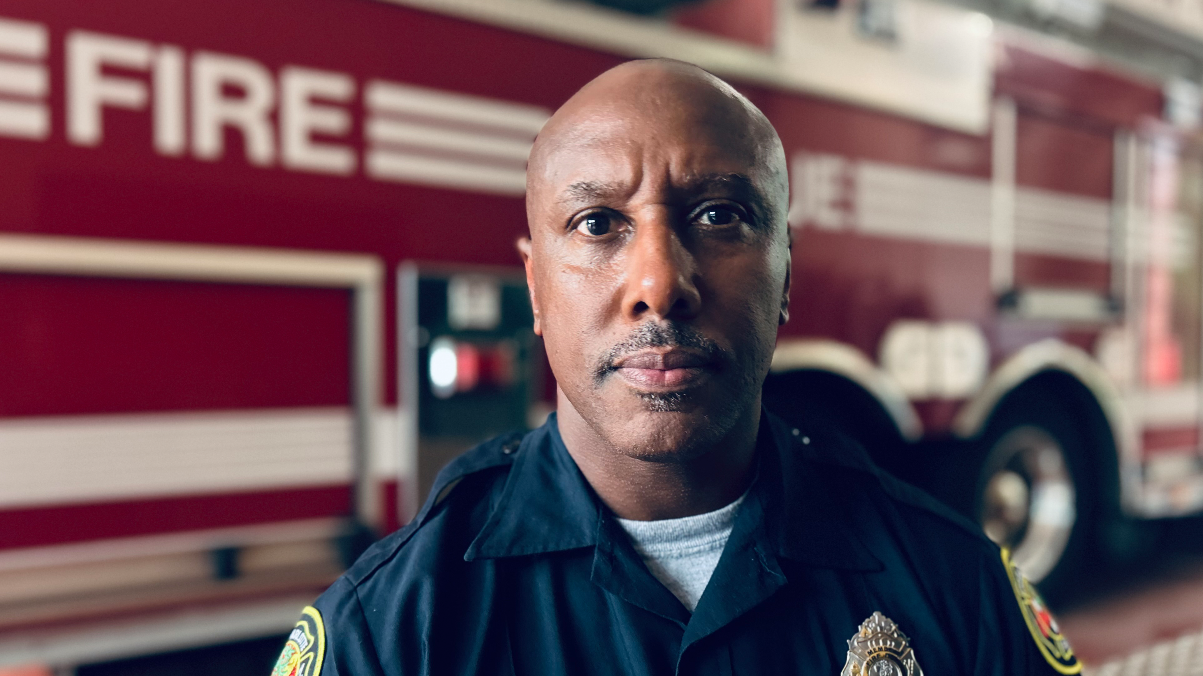 Uniform.png Meylor in uniform at Firehouse 31, reflecting on his journey from diagnosis to survivorship.