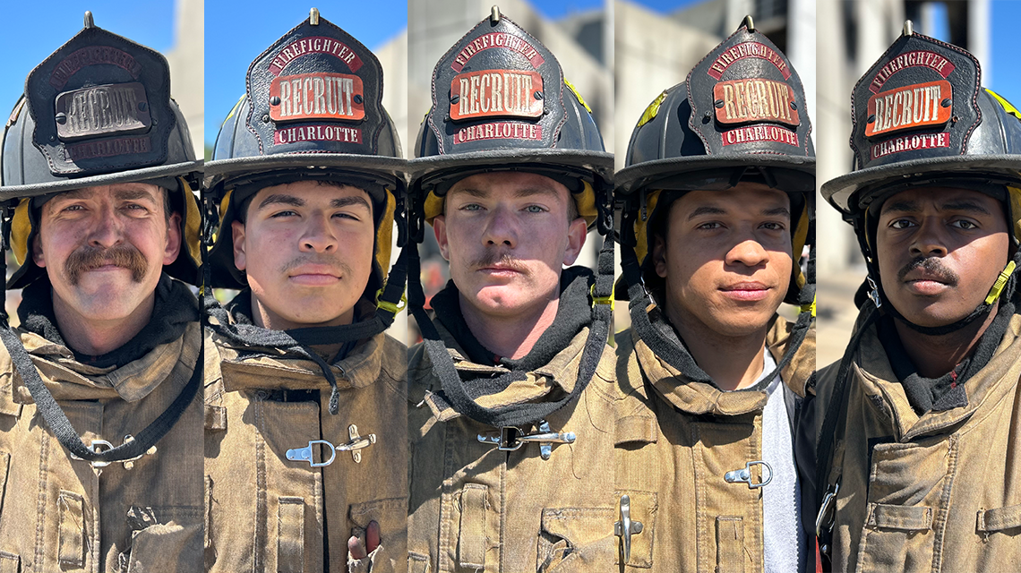Members of Charlotte Fire Recruit Class 135 come from different backgrounds and experiences, but all share the same goal