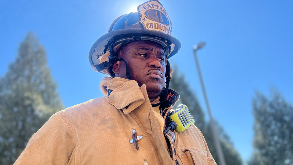In the thick of action, Captain Tremayne Battle reflects the intensity and focus required during a firefight, with every call demanding his unwavering attention.
