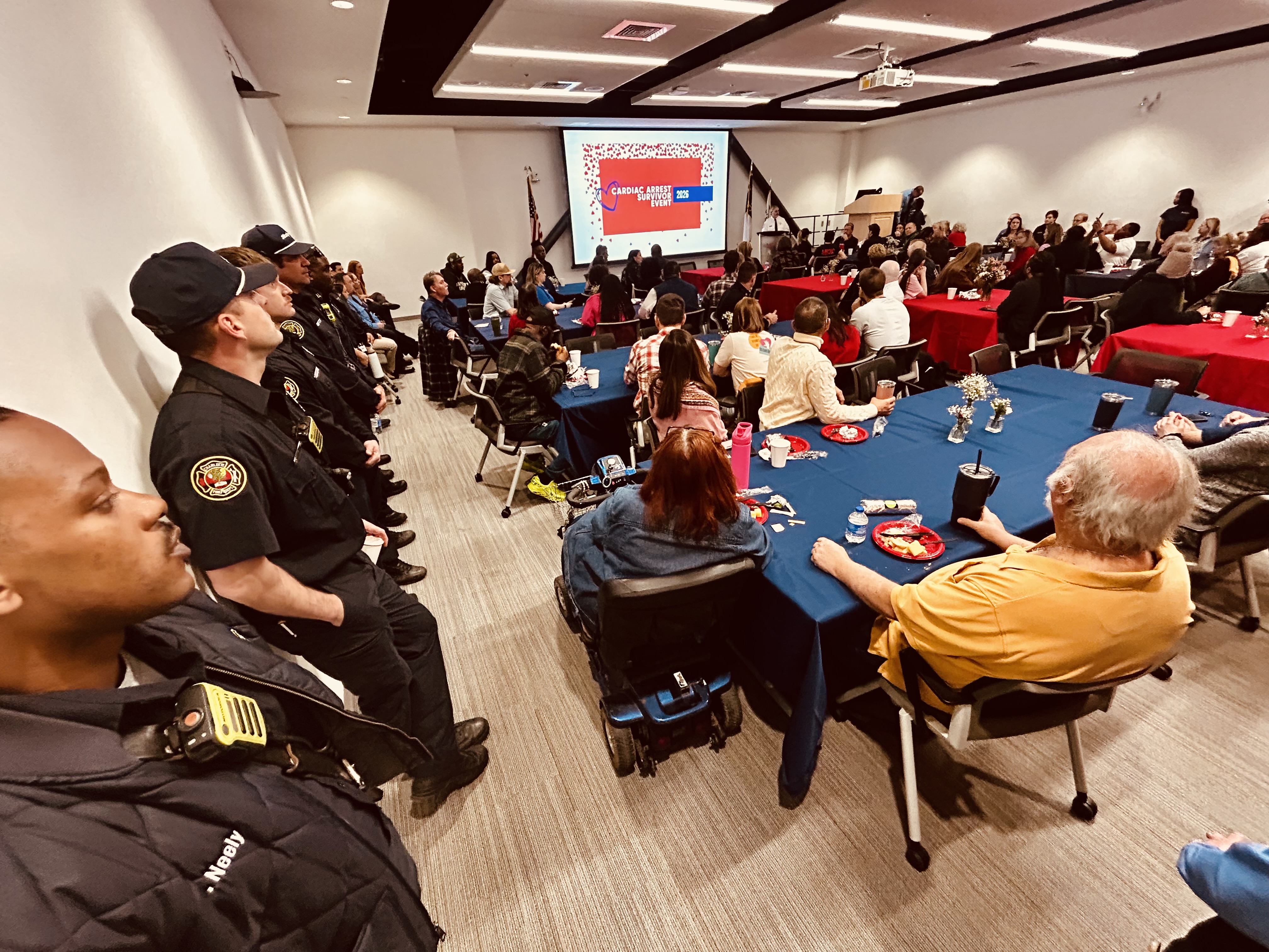 Firefighters and cardiac arrest survivors gather for the annual Cardiac Survivors Event