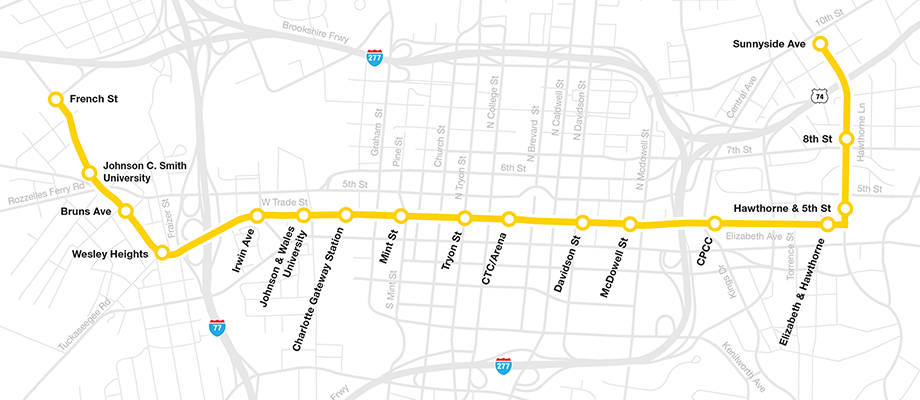 city lynx gold line stops see below