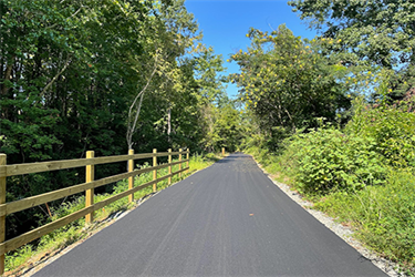 Lakewood greenway pathway.