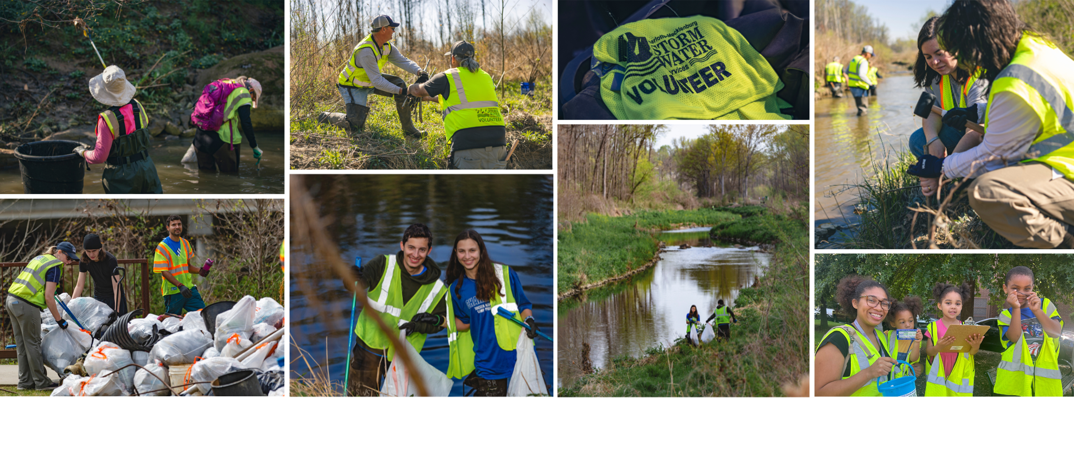 Collage of volunteers