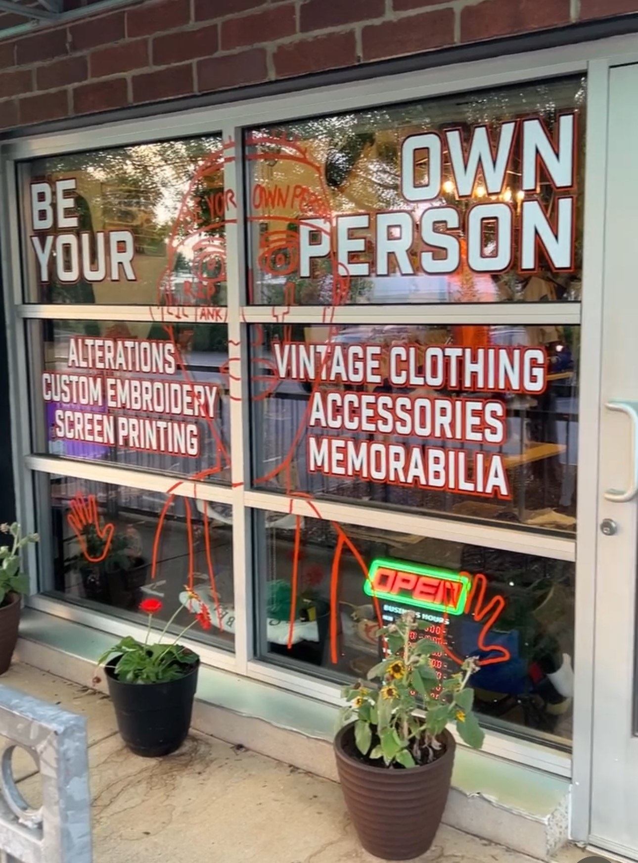 Exterior of Be Your Own Person in South End.