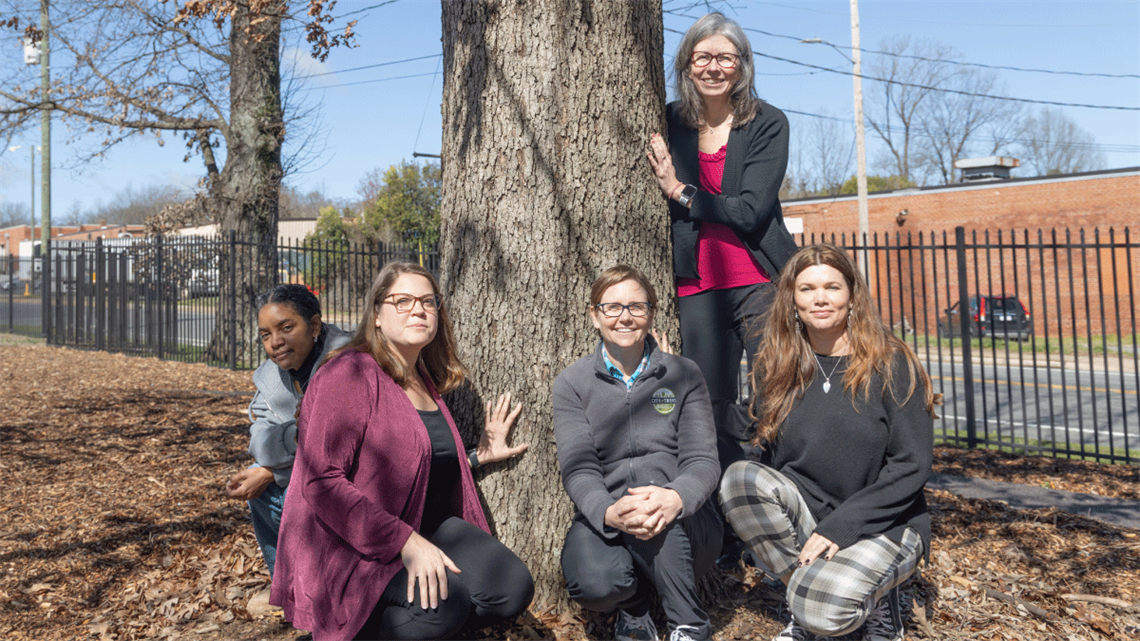 The women of the City of Charlotte's Landscape Management team