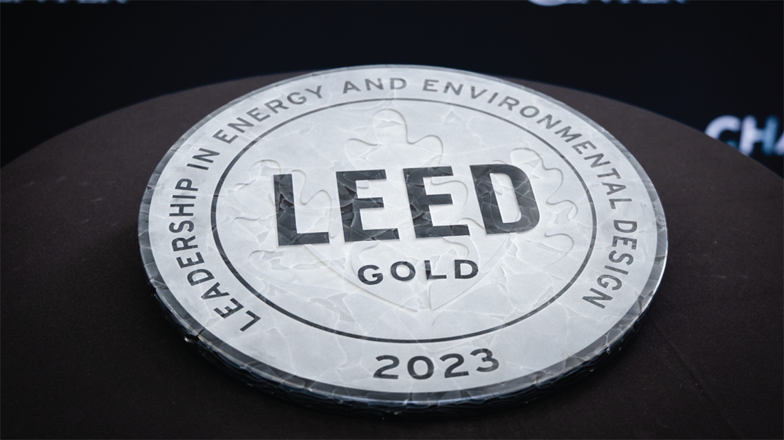 2023 Leadership in Energy and Environmental Design (LEED) gold award