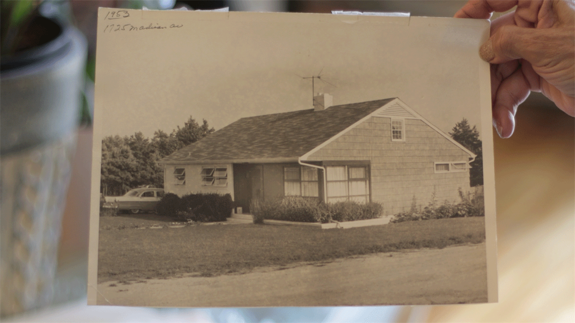 Historical picture of McCrory Heights, dated 1953.