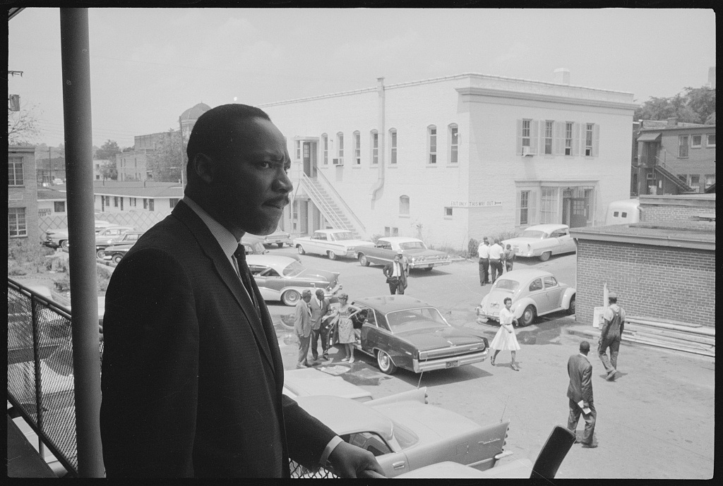 King in Birmingham overseeing the “Birmingham campaign” prior to his April 12 arrest.