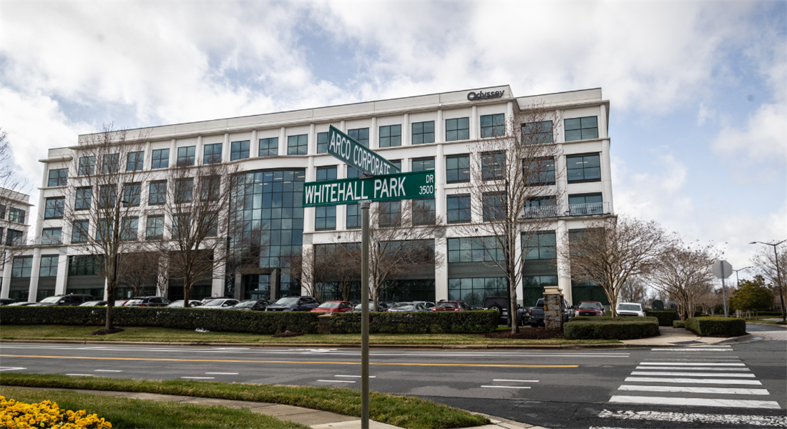 Exterior of Odyssey Logistics HQ in Charlotte.