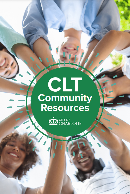 CLT Resources Graphic showing people holding their hands together.