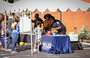 CMPD booth at community event