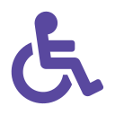icon of person in wheelchair