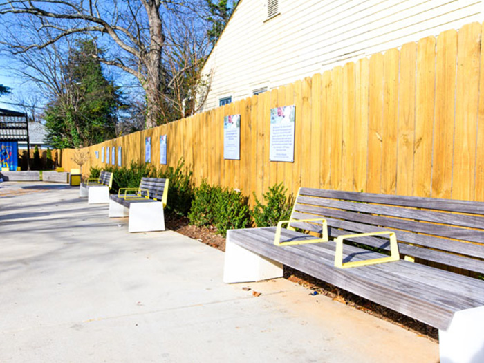 image of benches to use as street furniture
